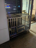 金百特 【不锈钢狗笼子】 金毛狗笼子中大型犬狗笼子宠物狗狗笼子狗屋高档狗别墅 长110*72*95【带蓝色垫板】+20cm狗碗 实拍图