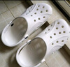 卡骆驰crocs洞洞鞋贝雅男鞋女鞋轻便耐磨一脚蹬拖鞋休闲鞋|10126 白-100 40 (250mm) 实拍图