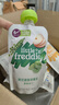 小皮（Little Freddie）果泥婴儿水果泥6个月以上宝宝辅食无添加糖盐欧洲原装进口辅食泥 豌豆菠菜苹果泥 100g 1袋 实拍图