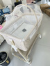 ANGI BABY新生儿婴儿床带尿布台可拼接大床宝宝摇摇床可移动多功能哄睡神器 云雾米 尿布台+椰棕棕垫+礼包 实拍图