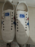 莆田鞋男鞋夏季老虎鞋透气帆布板鞋一脚蹬懒人阿甘鞋 白湖蓝（纯原高品质） 42.5 实拍图