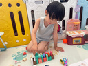 木丸子135粒实木动物园几何形状积木车早教玩具男女孩生日礼物家居装饰 实拍图