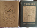 新年招财猫按压式牙签筒客厅高颜值自动弹出牙签盒卡通国潮牙签罐 红色 实拍图