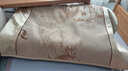 富安娜家纺 冰丝凉席单人席子1.5米双人提花席三件套 咖色 三件套- 1.5米床- 150cm*200cm 实拍图