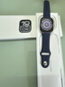 Apple/苹果 Watch Series 10 智能手表GPS款46毫米银色铝金属表壳丹宁色运动型表带S/M MX203CH/B 实拍图