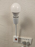飞利浦（PHILIPS）LED节能灯泡万向床头灯壁灯插座式插电带开关卧室照明直插 【9W丨暖白】赠万向二插头灯座 实拍图