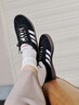 adidas T头鞋 VL COURT复古板鞋德训鞋男女阿迪达斯轻运动   黑色/白色JS3004   43 实拍图