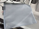 金得利10个A4塑料网格合同透明文件袋拉链档案袋资料袋子学生试卷收纳袋手提袋办公用品文具灰色FB8030 实拍图