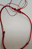 素绳坊素绳坊高含量紫金朱砂六字真言珠三毫米粗男女款项链吊坠挂件绳子 925银圈+帝王红朱砂莲花款红绳 实拍图