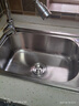 高冈水槽304加厚不锈钢洗菜盆大单槽洗碗厨房水池家用淘菜洗菜盆菜池 单槽53X38+下水配件 实拍图