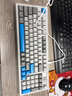 联想（Lenovo）K2有线轻音键盘 机械手感 消音结构95键 混彩灯效 人体工学 音量旋钮 有线办公键盘 银河灰 实拍图
