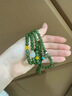 妗绮新疆和田玉碧玉手串女士款菠菜绿108颗多圈玉石手链新款精致 生肖羊/猴(大日如来) 实拍图