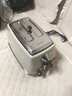 德龙（Delonghi）【政府补贴】面包机 复古家用小型吐司机烤面包片 加热解冻三明治早餐多士炉 CTO2003.VBG 奶油白 实拍图