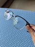 依视路（ESSILOR） 新款商务男镜架时尚镜框女配依视路镜片近视定制眼镜网上配镜 金属-全框-2066SV-银色 镜框+依视路膜岩高清1.60现片 实拍图