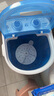 长虹洗衣机4.5KG宝宝家用成人小迷你洗衣机小型出租屋两用洗袜子半自动洗成人内衣裤夏天短袖薄款衬衣 4.5公斤蓝色【洗涤】 实拍图