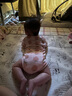 babycare婴儿梳子宝宝去头垢刷按摩新生儿童洗澡洗头软毛刷子套装 静谧蓝 实拍图