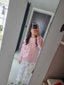 果壳（Gukoo）睡衣女秋冬季新款甜美卡通圆领套头薄绒款保暖女士套装家居服D 天堂粉女套装1 XS 实拍图