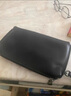 ANDSEEYOU品牌 头层牛皮手拿包 男士真皮商务夹包 软皮长款拉链多卡位钱包手包 休闲复古手机包 典雅黑 实拍图