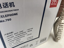 得力（deli）电话机座机 固定电话 办公家用 38°倾角 来电显示 790黑 实拍图