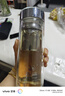 骆卡卡定制双层耐高温玻璃杯刻字喝茶杯子透明茶水分离杯保温杯高档办公室水杯男士大容量泡茶杯水晶杯 520ML 实拍图