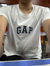 GAP男女装春季款纯棉字母logo短袖T恤常规上衣美版570044 白色 XL 美码 2XL亚洲码185/108A 【偏小，建议选大一码】 实拍图