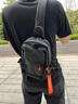 回力斜挎包男士新款潮牌大容量胸包平板单肩包多功能休闲斜跨腰包挂包 黑色【带挂绳+可放11寸平板】 实拍图