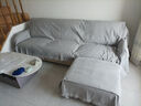 高级轻奢2025新款沙发盖布四季通用防滑防猫抓万能全包沙发巾坐垫 【防滑加厚】伊雅-浅灰色 180*420cm 实拍图