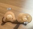 世喜安抚奶嘴0-3-6个月防胀气 新生婴儿日夜用 全硅胶带收纳盒2只装 实拍图