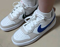 耐克（NIKE）官方NIKE COURT BOROUGH LOW 2 耐克酷菠萝大童运动鞋 HQ1189 141帆白/游戏宝蓝/白/浅土褐/峡谷绿/小径红 36 实拍图