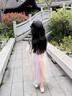 迪士尼童装汉服女童连衣裙夏季公主裙儿童裙子中国风古装襦裙六一表演服 花朵流苏粉色 100 尺码2~3岁【 90-100cm】cm 实拍图