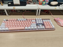 本手机械键盘粉色有线键鼠套装电竞游戏键盘鼠标套装女生台式电脑笔记本背光键盘鼠标猫耳朵耳机三件套 白粉-白光（茶轴）键鼠套装【键盘+鼠标】 实拍图