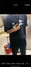 迪伽达美式高街潮流短袖t恤男夏季纯棉圆领宽松潮牌情侣装休闲半袖上衣 DYG-DY2443黑色 XL 实拍图