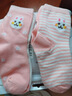 南极人儿童袜子女童中筒四季袜中大童透气短袜10双装粉色兔子 XL 实拍图