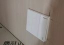 罗格朗（LEGRAND）开关插座面板 仕典玉兰白色 86型暗装开关面板 三开双控开关 实拍图