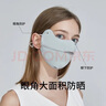 UV100台湾冰丝防晒口罩男女春夏季防紫外线透气护眼角面罩25537浅芋紫 实拍图