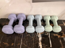Keep 彩色浸塑哑铃 男士女士家用健身肌肉手臂塑形轻重量水蓝 2kg*2 实拍图