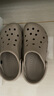 卡骆驰crocs洞洞鞋贝雅男鞋女鞋轻便耐磨一脚蹬拖鞋休闲鞋|10126 卵石色-2V3 37 /38(230mm) 实拍图