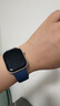 Apple/苹果 Watch Series 10 智能手表GPS款42毫米银色铝金属表壳丹宁色运动型表带M/L MX1K3CH/B 实拍图