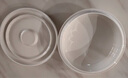 贝瑟斯 陶瓷碗蒸饭碗 蒸菜碗陶瓷蒸蛋碗带盖碗家用汤碗纯白瓷碗7.5寸 实拍图