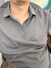 罗蒙（ROMON）5A抗菌含桑蚕丝短袖t恤男polo领中青年夏季凉感T恤衫 实拍图