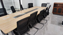 汉宏（HANHONG）会议桌椅组合长桌简约现代办公桌商务接待洽谈大小型长条桌 实拍图