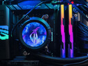 宏碁掠夺者（PREDATOR）96G(48G×2)套装 DDR5 6000频率 台式机内存条 Hermes冰刃系列 RGB灯条(C28) 石耀黑 AI电脑配件 实拍图