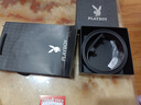 花花公子（PLAYBOY）男士真皮皮带内穿无牙自动扣百搭腰带牛皮休闲松紧带时尚简约裤带 黑色—内穿款 115cm 150斤以下可选 实拍图