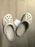 卡骆驰crocs洞洞鞋贝雅男鞋女鞋轻便耐磨一脚蹬拖鞋休闲鞋|10126 卵石色-2V3 39 (240mm) 实拍图