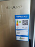 夏普（SHARP）两门冰箱 风冷无霜 节能电冰箱 小户型家用租房大冷冻 双开二门小冰箱 以旧换新 BCD-196WTGE-N米罗金+玻璃面板196升 实拍图