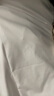 雪茜曼（XUEXIMAN）短袖衬衫女工装衬衣女商务休闲修身职业装女装夏季工作服方领白色 实拍图