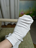 冰雪木棉男士袜子男夏季纯棉毛巾底吸汗透气短袜束腰防滑高弹百搭休闲袜 实拍图