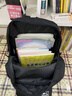 回力（Warrior）书包男初中生大容量高中生大学生书包减压多功能电脑包女双肩背包 黑色 实拍图