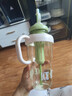 【京东物流】水杯冰霸吸管杯高颜值学生茶水分离大容量杯子 肚肚杯1个-浅绿色 实拍图