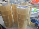 永冠透明胶带封箱封口快递打包宽胶带货物工厂仓库搬家48mm*100y(91.4m/卷)*36卷/整箱 实拍图
